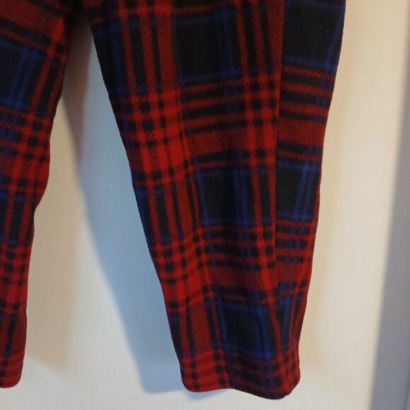 CUDDL Dud Women's Stretch Fleece Plaid Lounge Pants SZ L GUC - Picture 4 of 10